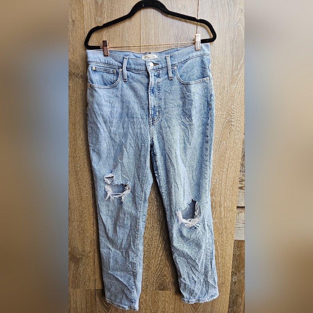 Madewell Light Blue Distressed Women Jeans